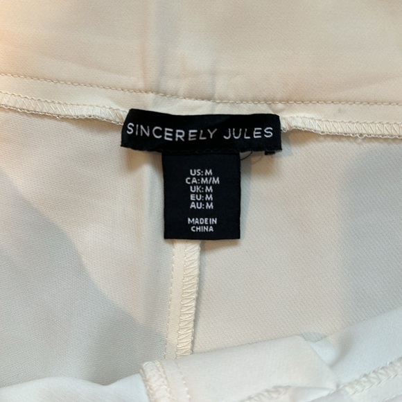 Sincerely Jules White Pleated Pants - Picture 2 of 8